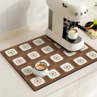 Retro Kaffeemat Absorbierend