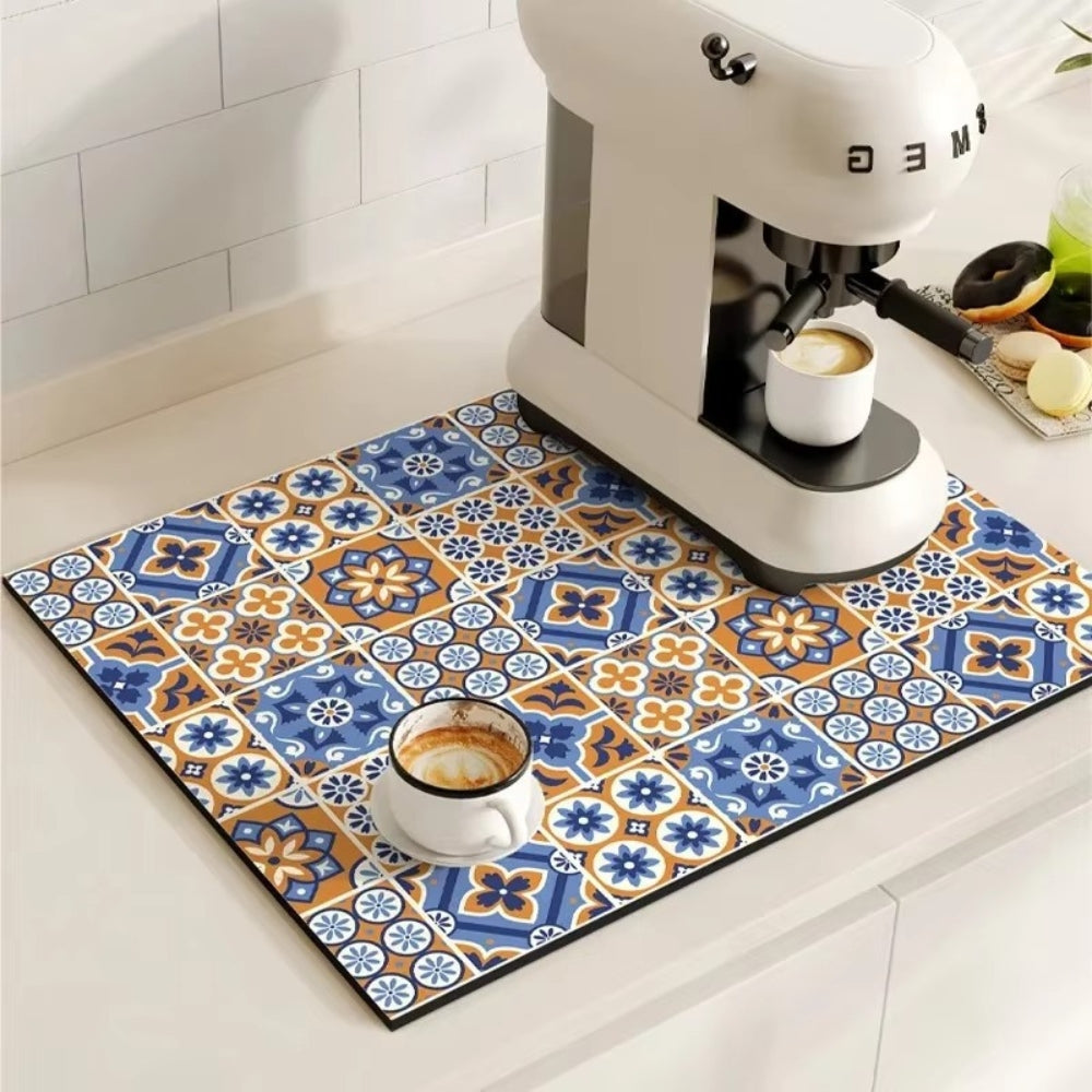 Retro Kaffeemat Absorbierend