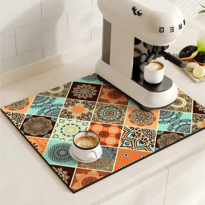 Retro Kaffeemat Absorbierend