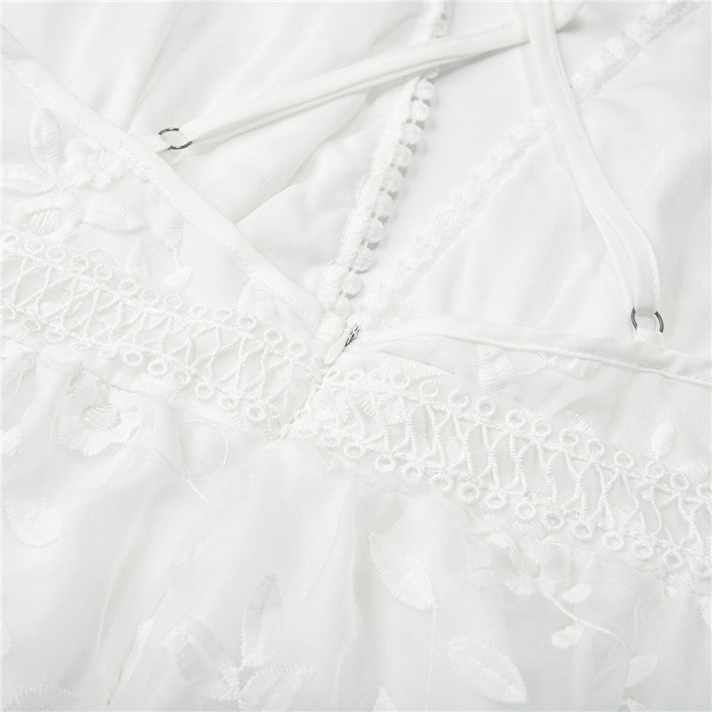 Elegantes Damen Sommerkleid Weiß
