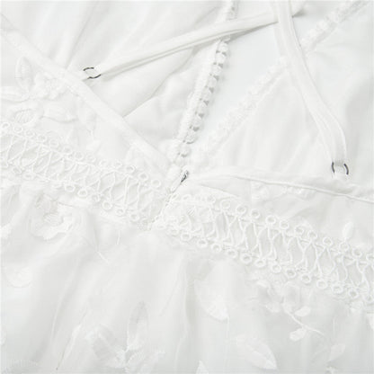 Elegantes Damen Sommerkleid Weiß