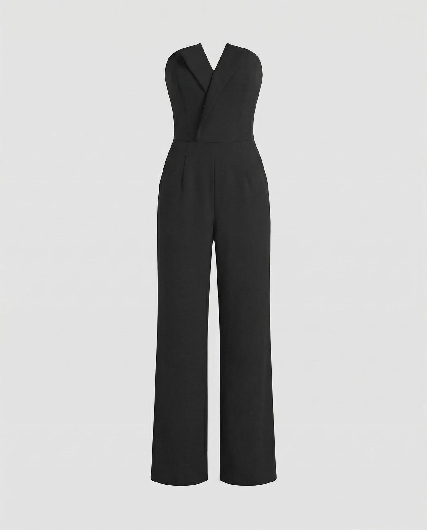 Ärmelloser Damen Overall V-Ausschnitt