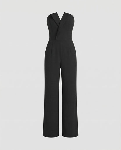 Ärmelloser Damen Overall V-Ausschnitt