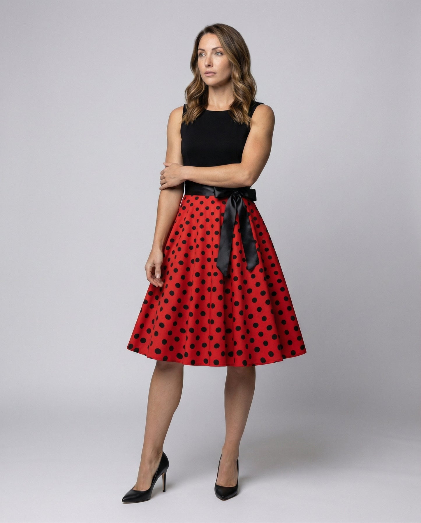 Rockabilly Damenkleid Polka-Dots - Norvielle