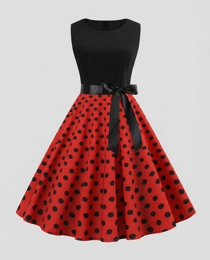 Rockabilly Damenkleid Polka-Dots