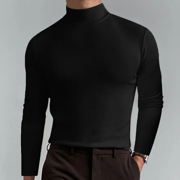 Herren Langarm-Pullover Rollkragen Slim Fit - Norvielle