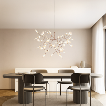 Roségold Pendelleuchte Feuerfliegen Design