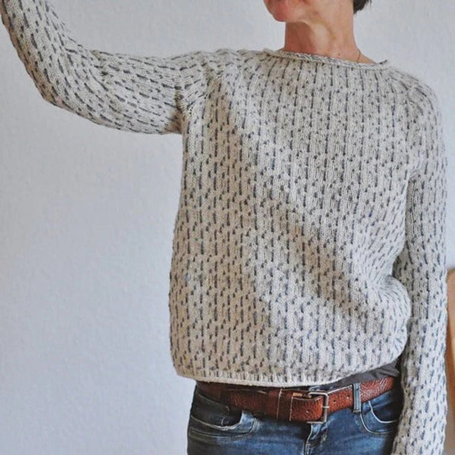 Damen Strickpullover Lockerer Passform