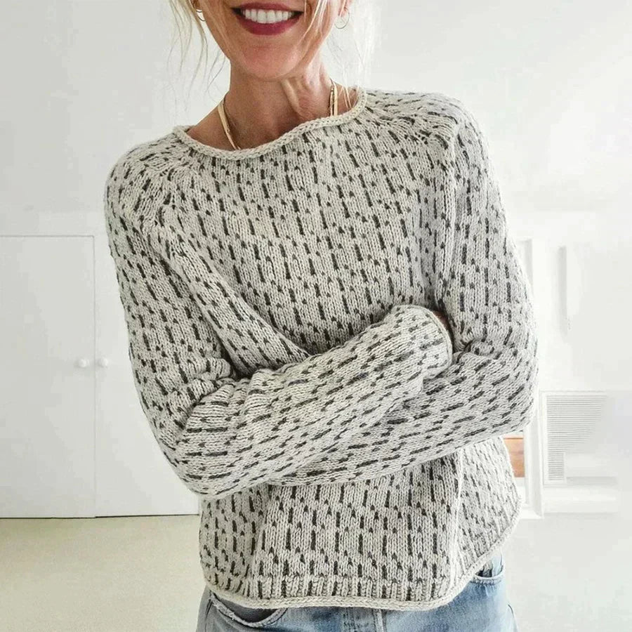 Damen Strickpullover Lockerer Passform - Norvielle