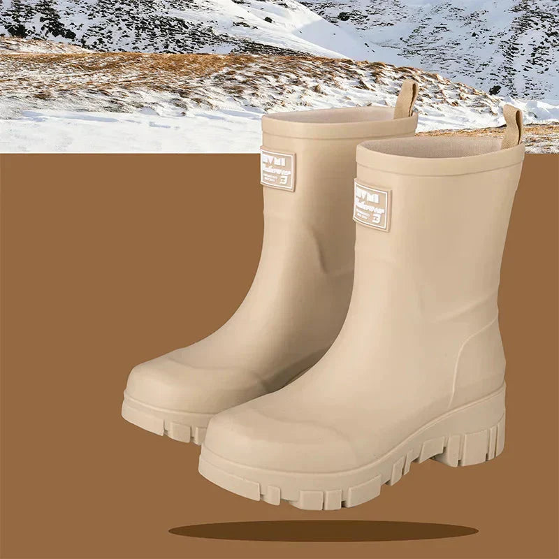 Damen Gummistiefel Wasserdicht Knöchelhöhe