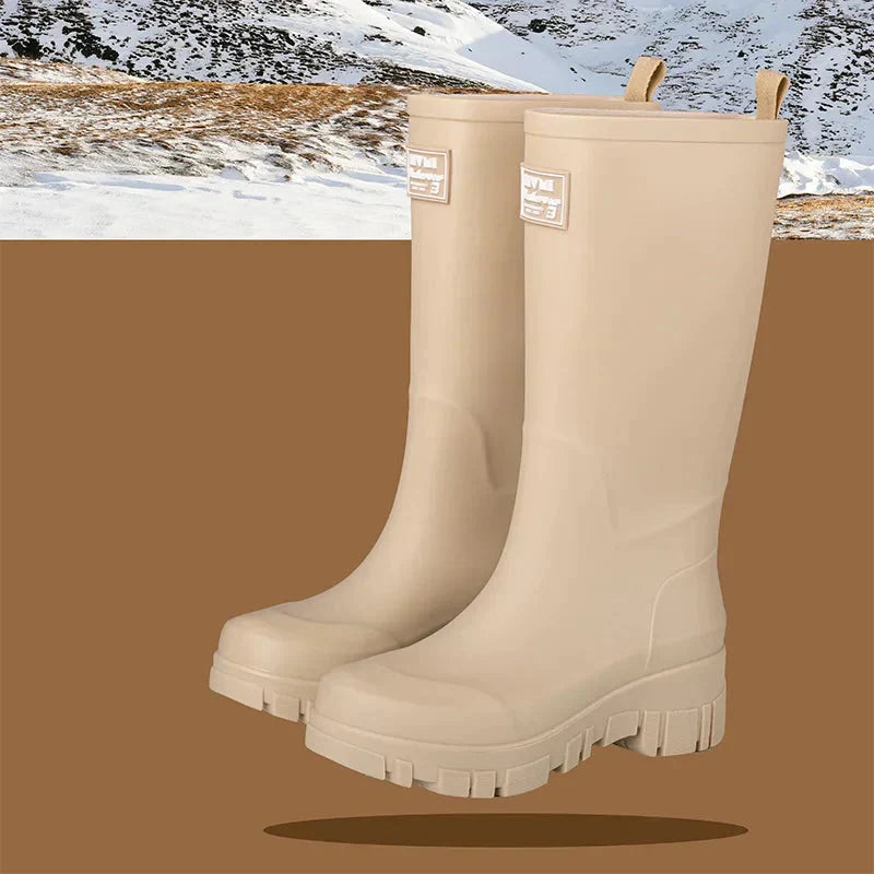 Damen Gummistiefel Wasserdicht Knöchelhöhe