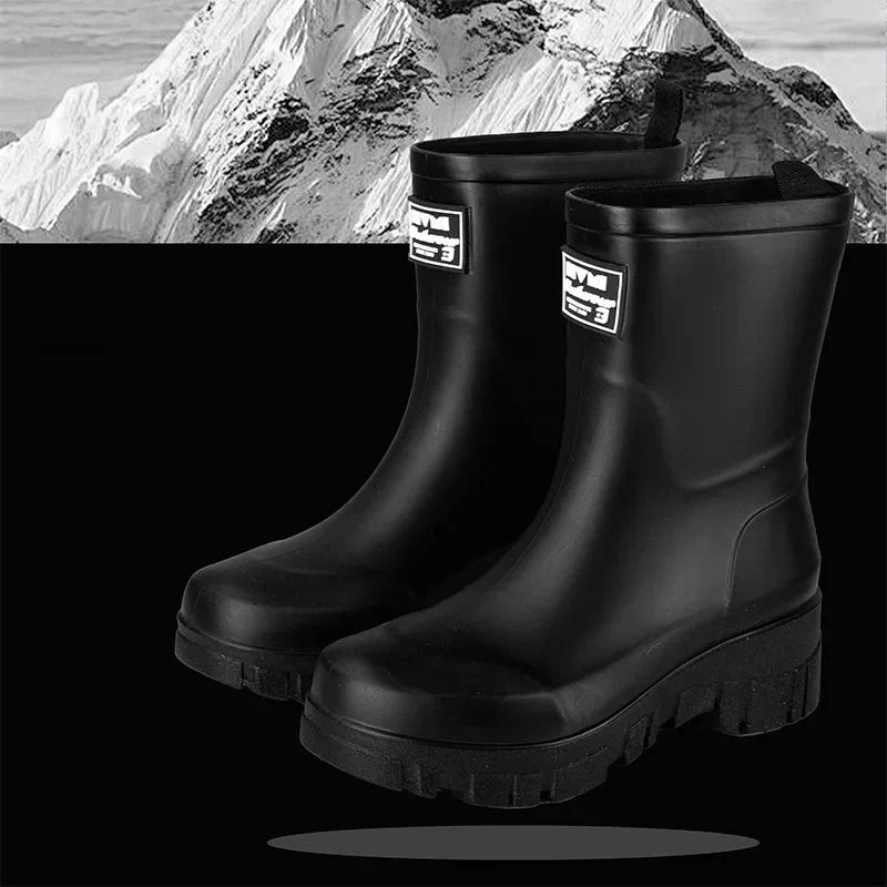 Damen Gummistiefel Wasserdicht Knöchelhöhe