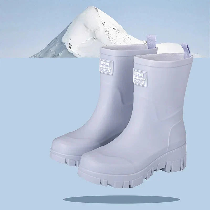 Damen Gummistiefel Wasserdicht Knöchelhöhe