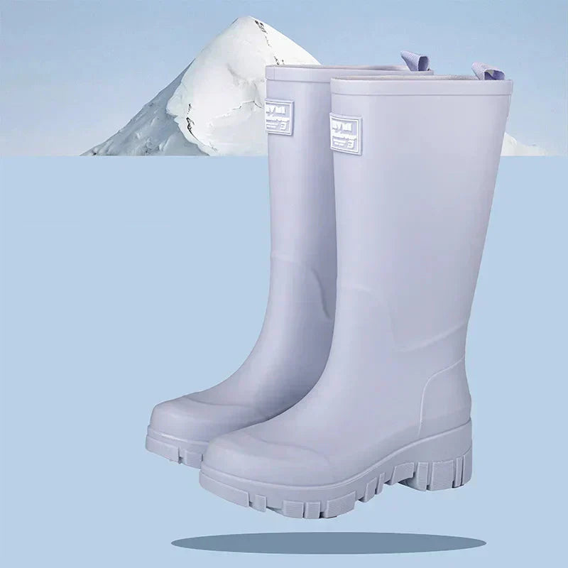 Damen Gummistiefel Wasserdicht Knöchelhöhe