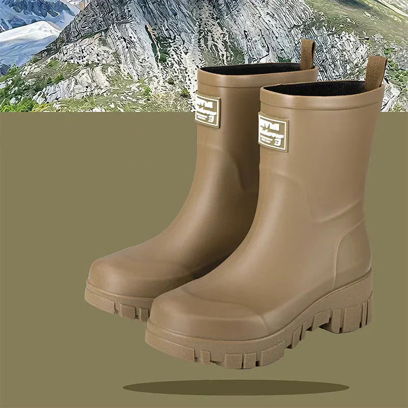 Damen Gummistiefel Wasserdicht Knöchelhöhe