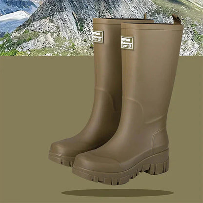 Damen Gummistiefel Wasserdicht Knöchelhöhe