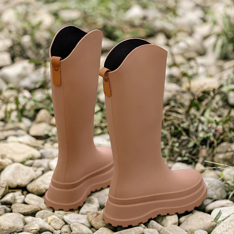 Damen Gummistiefel Wasserdicht Rutschfest