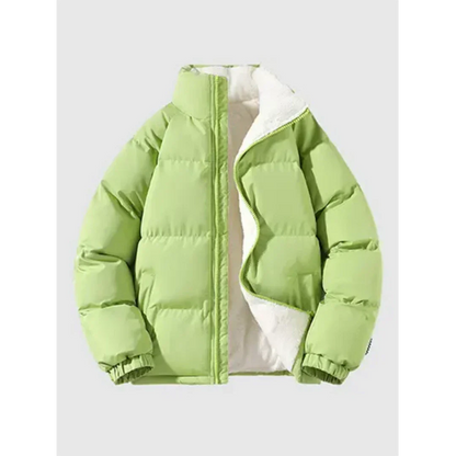 Herren Winterjacke Stehkragen Fleecefutter
