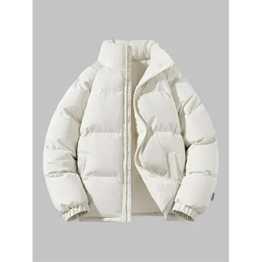 Herren Winterjacke Stehkragen Fleecefutter