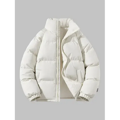 Herren Winterjacke Stehkragen Fleecefutter
