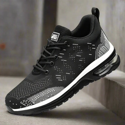 Herren Orthopädische Sneaker Bequem Schwarz - Norvielle