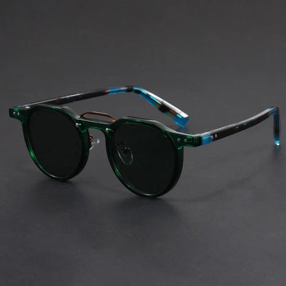 Herren Sonnenbrille Rund Retro UV-Schutz Polarisiert - Norvielle