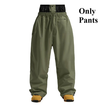 Herrenhose Lockere Fit Weite Beinform Mit Taschen
