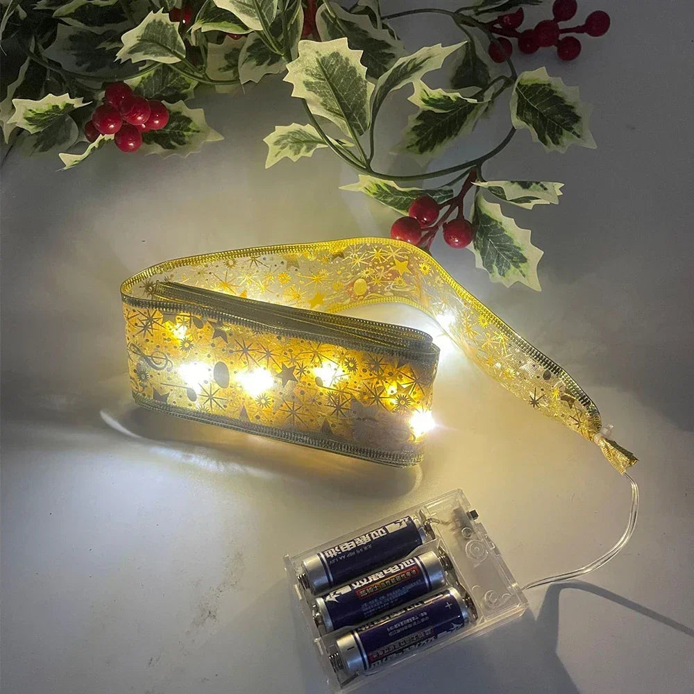Weihnachtslichterband Dekoratives Funkelband Festlich