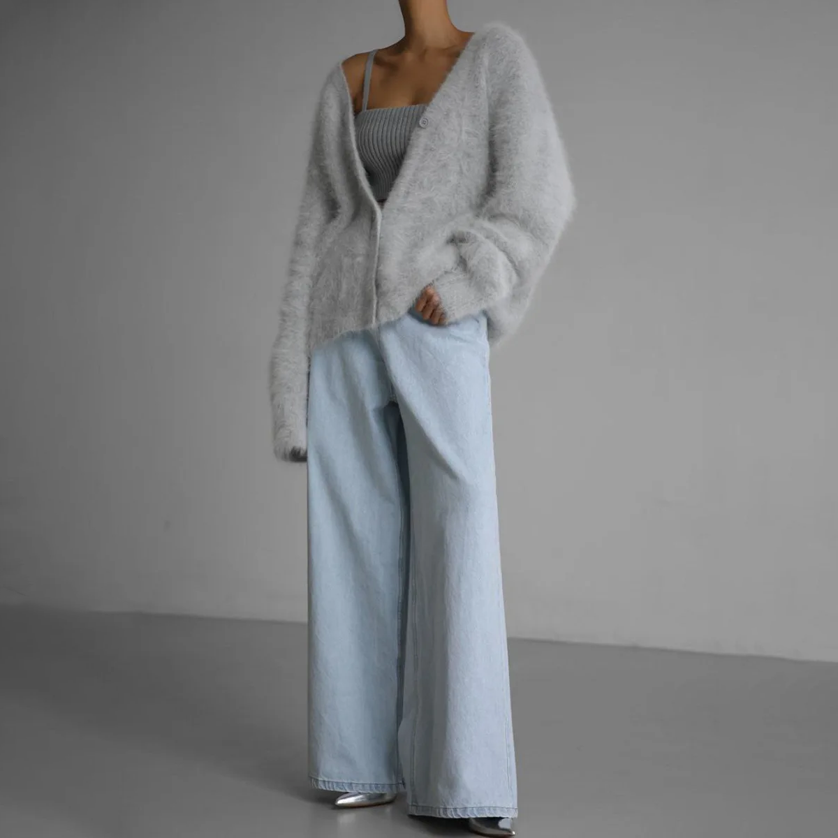 Norvielle Damen Strickjacke Fein