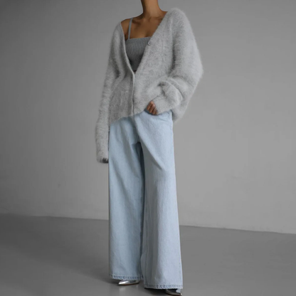 Norvielle Damen Strickjacke Fein
