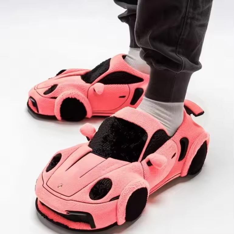 Damen Pantoffeln Rutschfeste Sohle Auto-Design Schwarz - Norvielle