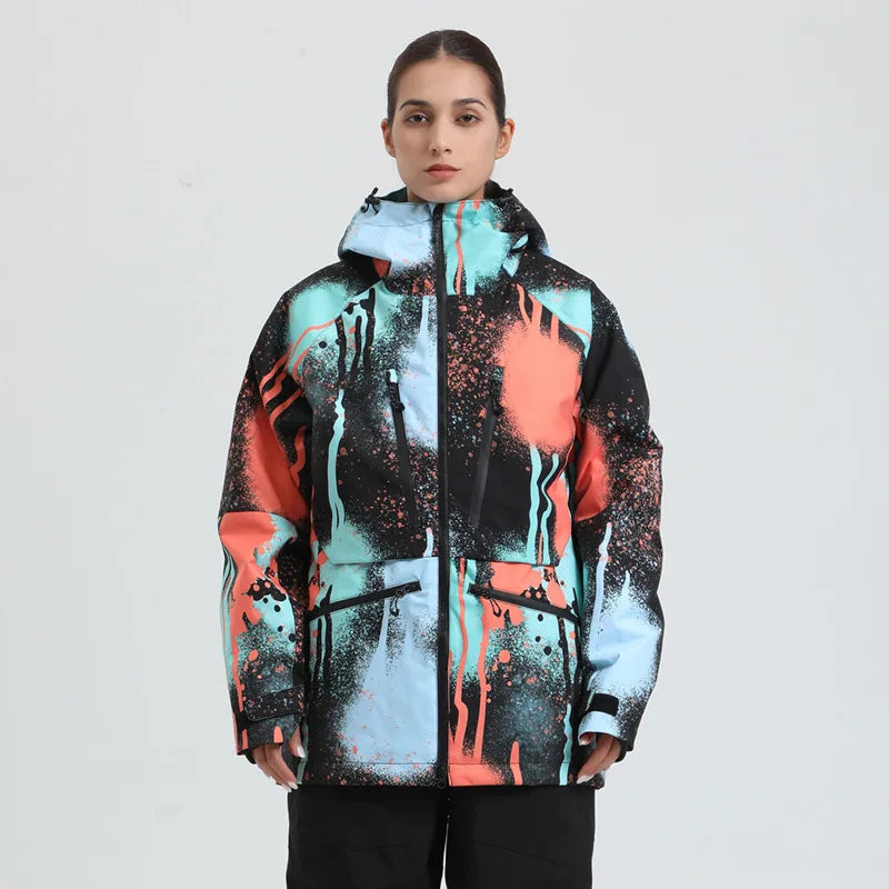 Unisex Skijacke Wintersport Funktionales Nylon