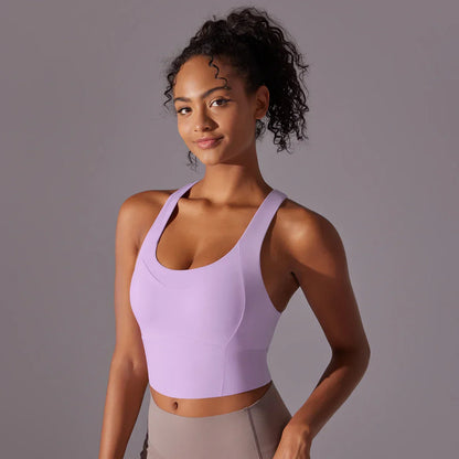 Norvielle Damen Yoga-Bh Eng Anliegend Sportlich