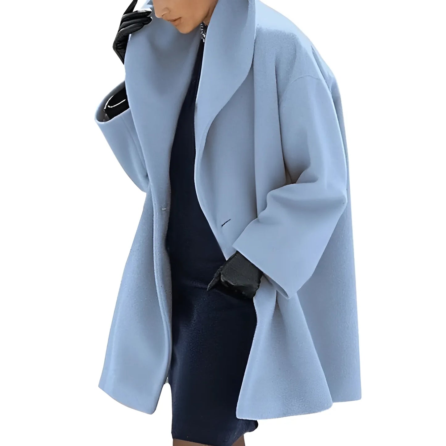 Damen Wintermantel Strukturdesign Schnitt