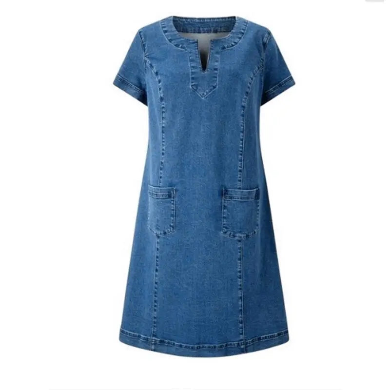 Damen Sommerkleid Lässig Mit Taschen