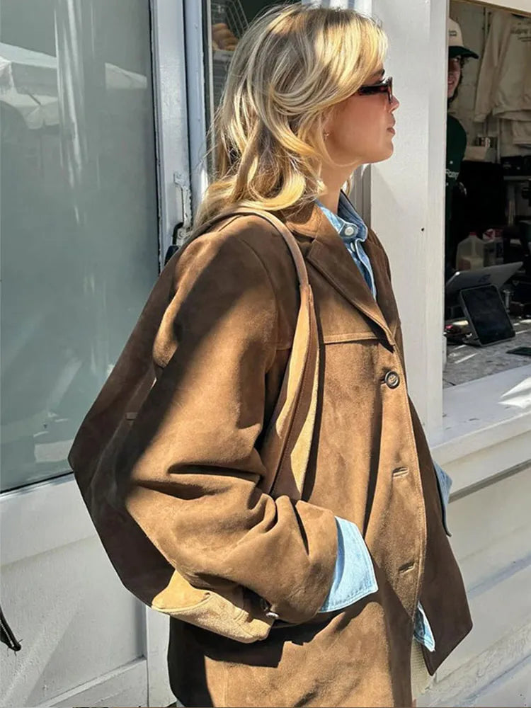 Elegante e Wildlederjacke