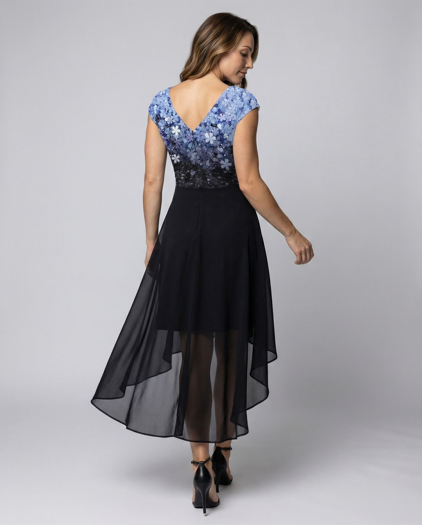 Elegantes Damen Chiffon Partykleid