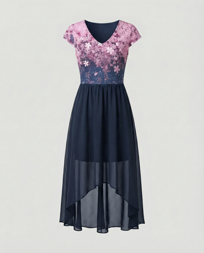 Elegantes Damen Chiffon Partykleid