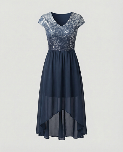Elegantes Damen Chiffon Partykleid