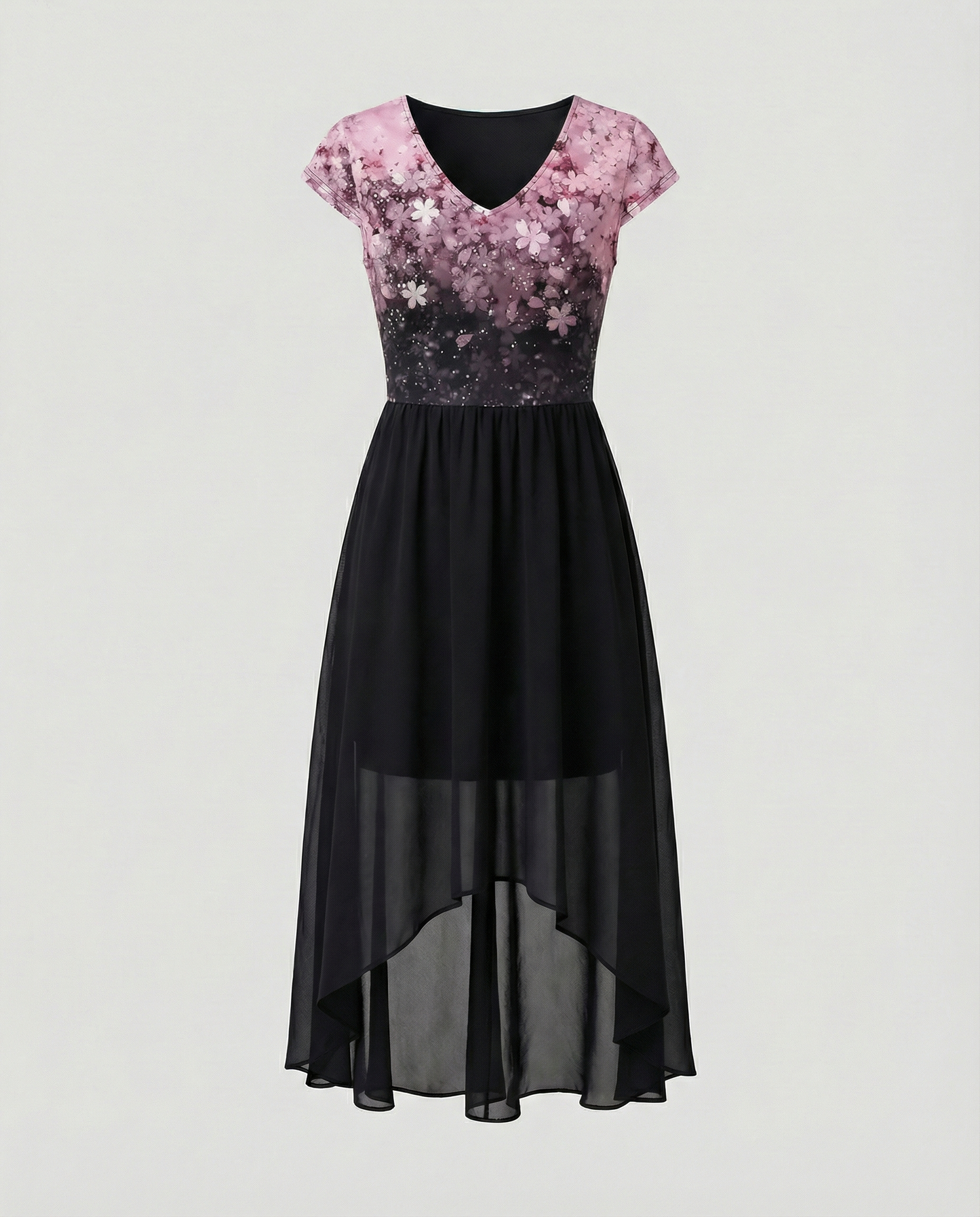 Elegantes Damen Chiffon Partykleid