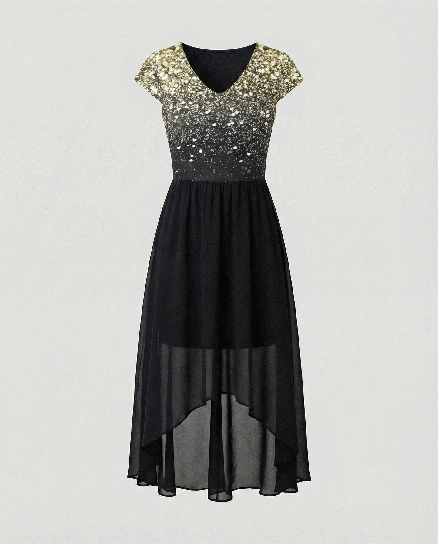 Elegantes Damen Chiffon Partykleid