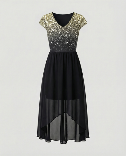 Elegantes Damen Chiffon Partykleid