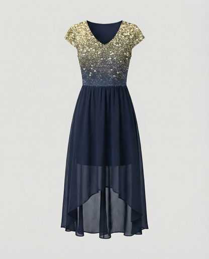 Elegantes Damen Chiffon Partykleid
