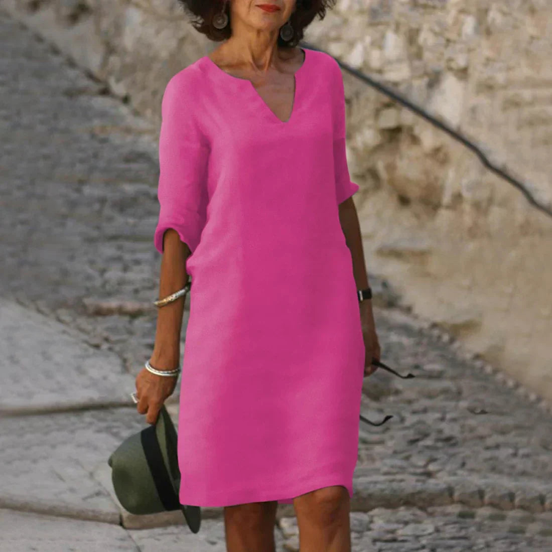 Elegantes Damen Kleid Knielang