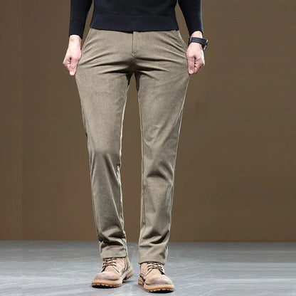 Elmsley Herren Cordhose Slim Fit Fleece