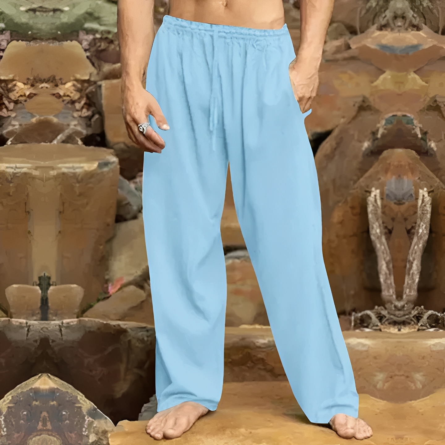 Herrenhose Atmungsaktives Material Bequem