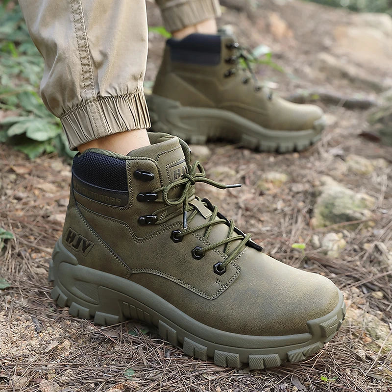 Herren High- Outdoor Stiefel Rutschfest Robust Wandern Arbeit