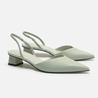 Izara Damen Slingback Schuhe Spitz Absatz