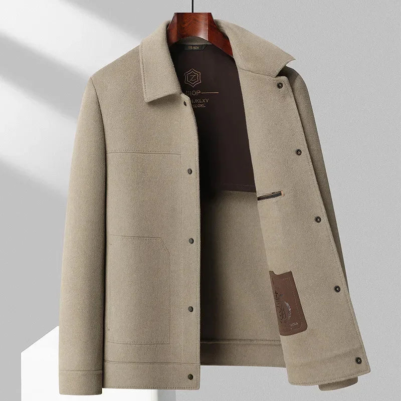 Herren Übergangsjacke Strukturiert Vielseitig Beige - Norvielle