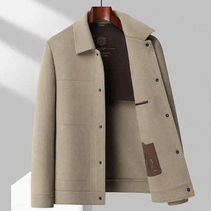 Herren Übergangsjacke Strukturiert Vielseitig Beige - Norvielle
